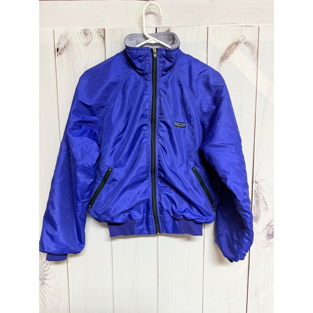 Patagonia 42101 Shelled Synchilla Jacket Mens Small Blue Vintage USA Made